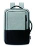 Men Two Tone USB Charging Port Laptop Backpack