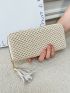 Tassel Decor Straw Bag