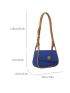 Contrast Binding Saddle Bag Mini Flap