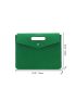 Chevron Detail Flap Square Bag