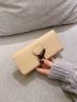 Metal Decor Long Wallet