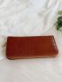 Crocodile Embossed Long Wallet