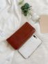 Crocodile Embossed Long Wallet