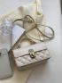 Quilted Flap Square Bag