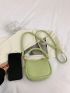 Mini Letter Embossed Hobo Bag