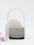 Colorblock Letter Graphic Small Wallet
