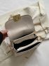Mini Crocodile Embossed Flap Square Bag