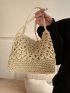 Hollow Out Straw Bag