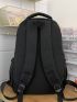 Men Letter Patch Decor Functional Backpack