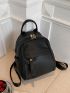 Mini Litchi Embossed Classic Backpack