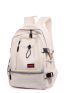Men Letter Patch Decor Drawstring Front Functional Backpack