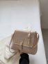 Buckle Decor Flap Square Bag