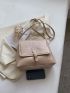 Buckle Decor Flap Square Bag