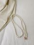 Faux Pearl Beaded Bag Strap