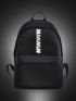 Men Letter Graphic Casual Daypack