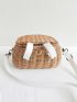 Small Backpack Basket Children Bicycle Basket Handmade Rattan Bag Basket Kid's Backpack