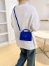 Mini Geometric Embossed Flap Square Bag