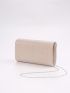 Glitter Pleated Detail Flap Envelope Bag
