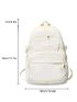 Letter Patch Decor Functional Backpack