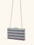 Mini Colorblock Chain Box Bag