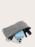 Mini Rhinestone Decor Chain Square Bag
