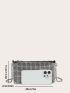 Mini Rhinestone Decor Chain Square Bag