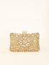 Mini Rhinestone Decor Box Bag