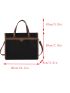 Contrast Binding Square Bag