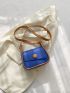 Contrast Binding Saddle Bag Mini Flap