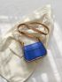 Contrast Binding Saddle Bag Mini Flap
