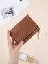Heart Decor Keyring Detail Small Wallet