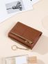 Heart Decor Keyring Detail Small Wallet