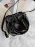Minimalist Ruched Bag With Coin Purse