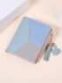 Colorblock Tassel & Cartoon Decor Small Wallet