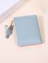 Colorblock Tassel & Cartoon Decor Small Wallet