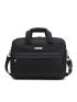 Men Letter Patch Decor Laptop Handbag Briefcase