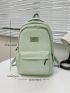 Letter Patch Decor Classic Backpack