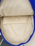 Men Letter Patch & Release Buckle Decor Laptop Backpack