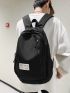 Men Patch Detail Laptop Backpack