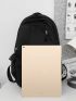 Men Patch Detail Laptop Backpack