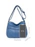 Multi Zipper Adjustable Strap Hobo Bag