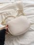 Mini Quilted Litchi Embossed Chain Square Bag