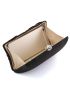 Mini Rhinestone Decor Ruched Detail Chain Box Bag