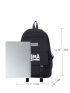 Men Release Buckle & Letter Patch Decor Functional Backpack