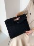 Stitch Detail Flap Square Bag