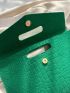 Crocodile Embossed Flap Envelope Bag