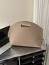 Snakeskin Embossed Square Bag