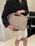 Snakeskin Embossed Square Bag