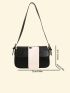 Metal Decor Flap Square Bag