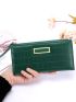 Crocodile Embossed Long Wallet